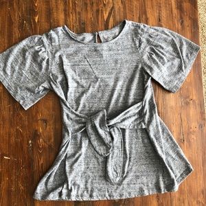 Grey Maternity Blouse
